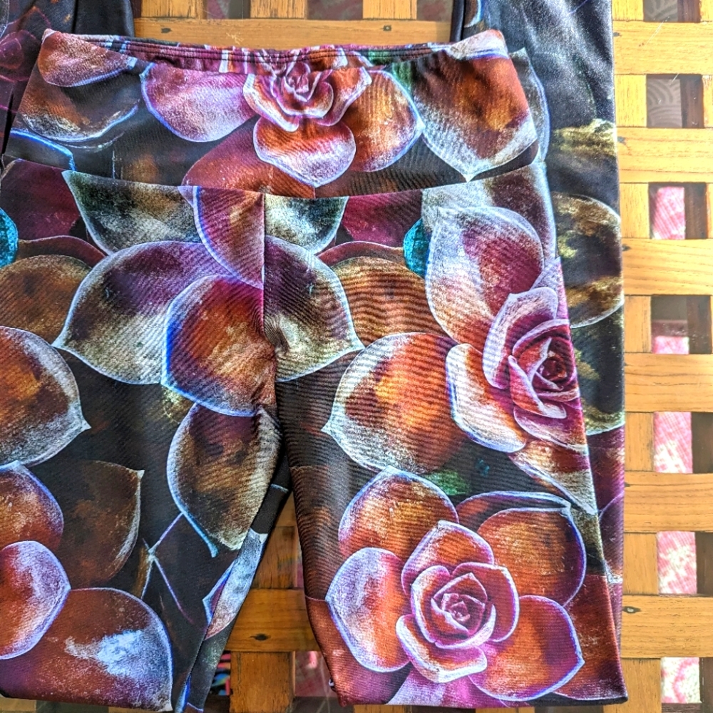 Goldsheep Succulents Leggings